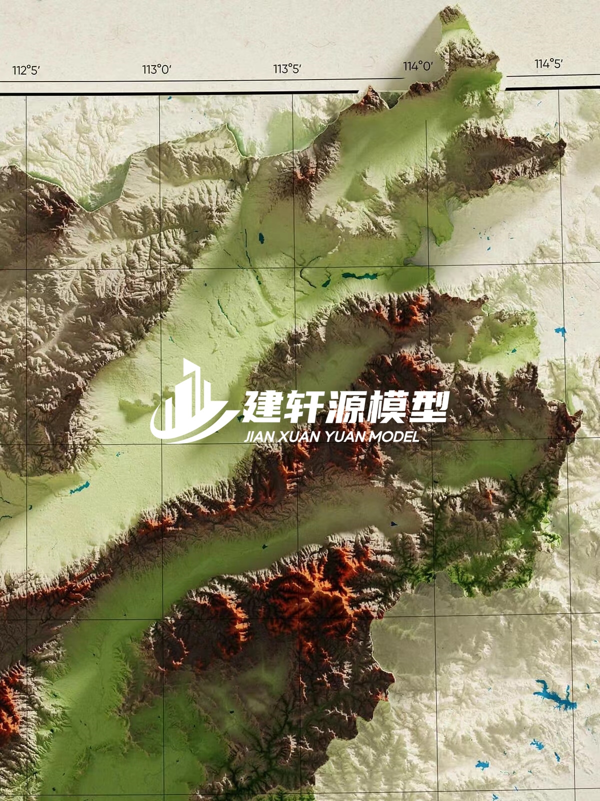 临泽地形模型制作